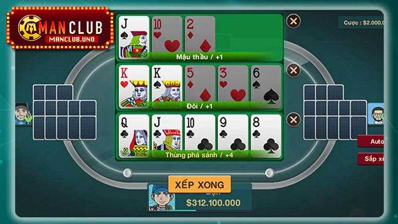 cách xếp bài binh xập xám online